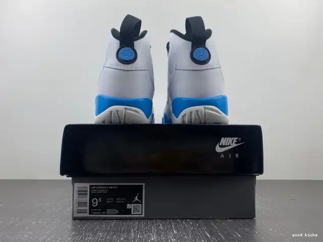 Powder Jordan FQ8992-101 Blue 9 Air 0405